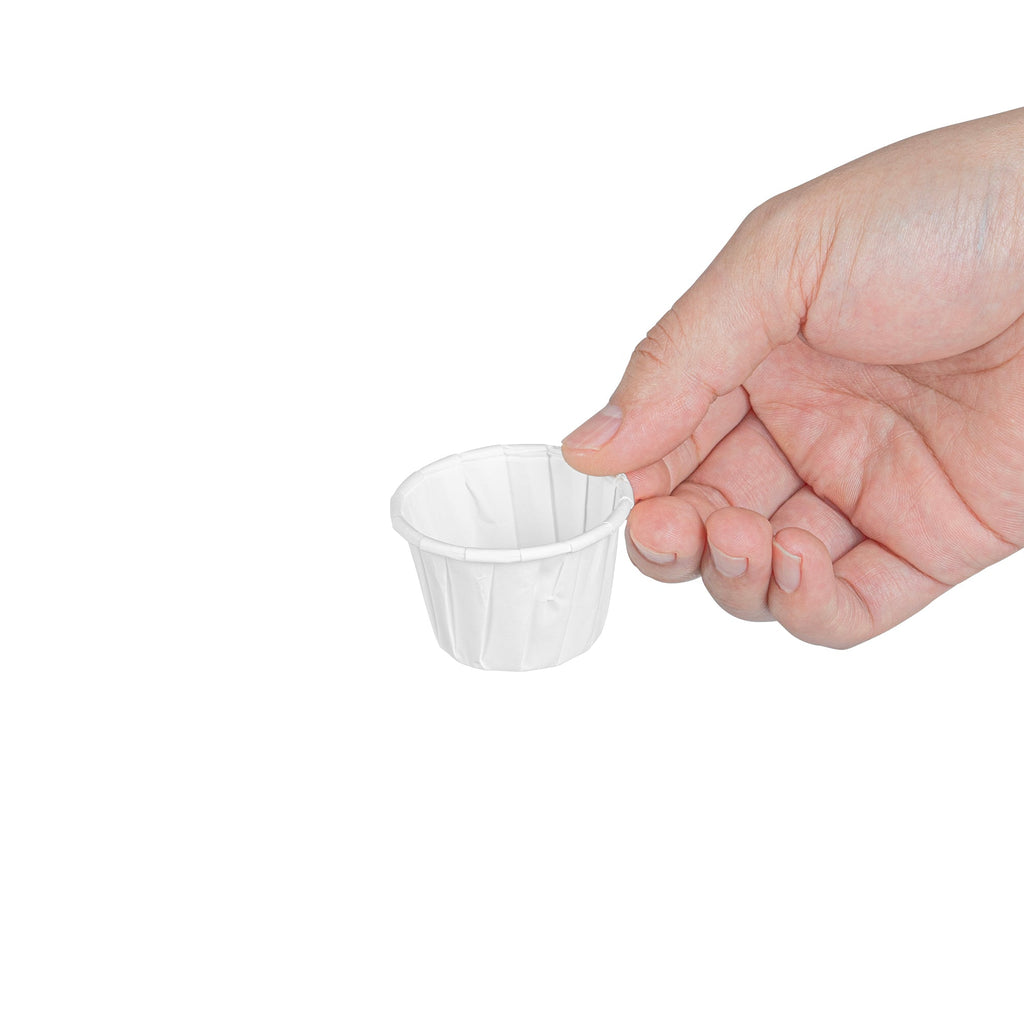 Sustain 1.25 oz White Paper Portion Cup - Compostable - 2000 count box