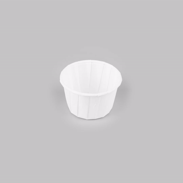Sustain 1.5 oz White Paper Portion Cup - Compostable - 2000 count box