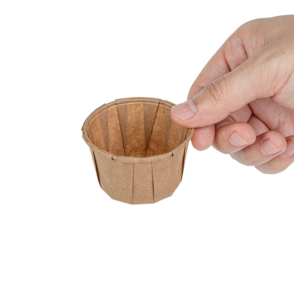 Sustain 2 oz Kraft Paper Portion Cup - Compostable - 2000 count box
