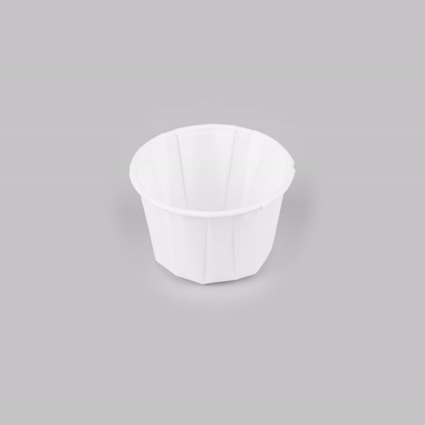 Sustain 2 oz White Paper Portion Cup - Compostable - 2000 count box