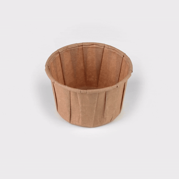 Sustain 4 oz Kraft Paper Portion Cup - Compostable - 2000 count box