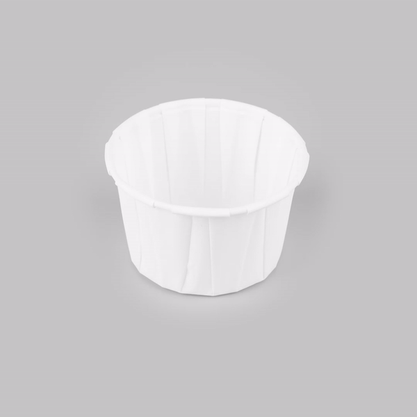 Sustain 4 oz White Paper Portion Cup - Compostable - 2000 count box