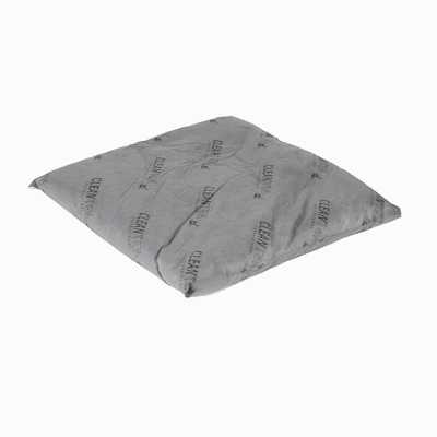 Clean Tek Professional Gray Universal Sorbent Pillow - 18" x 18" - 10 count box