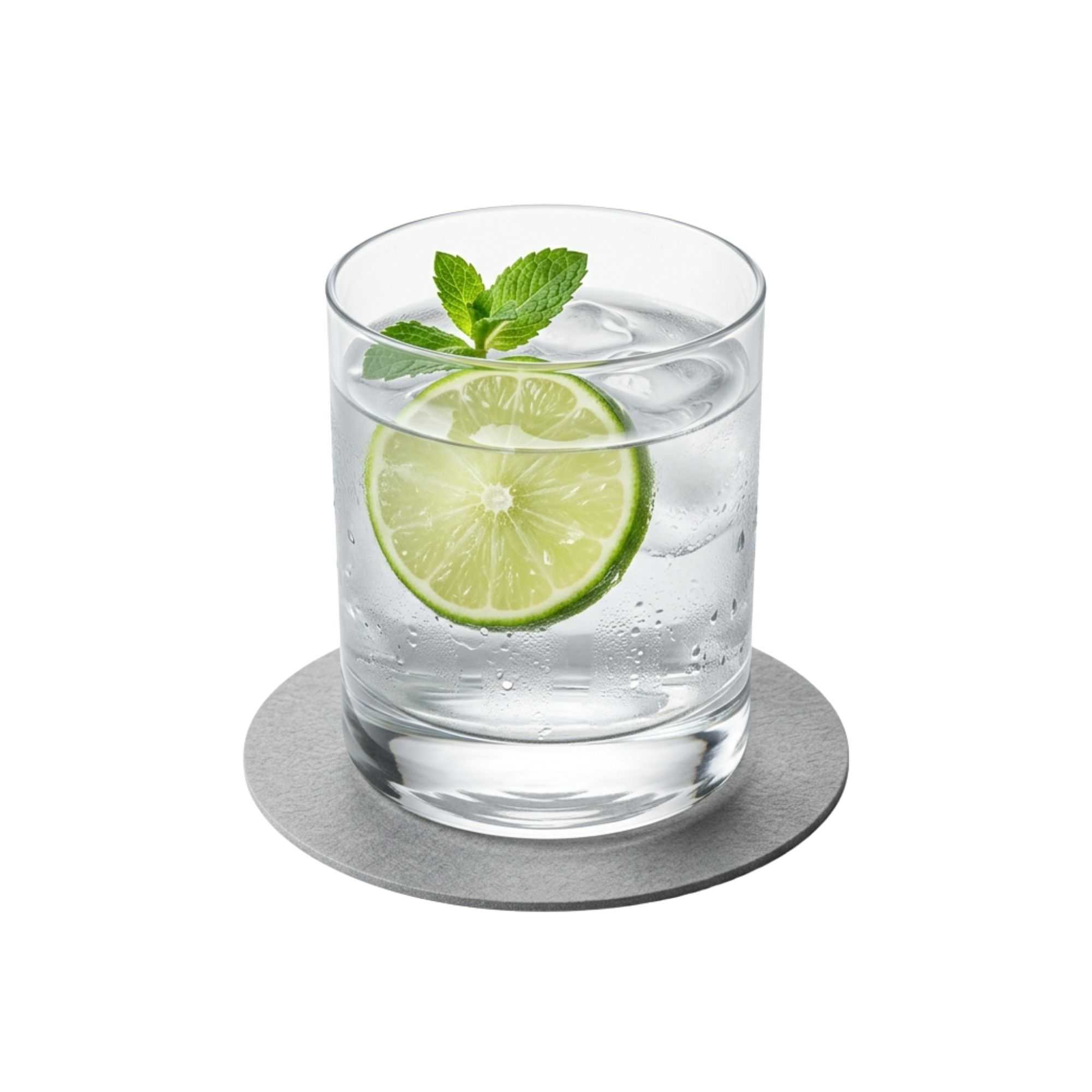 Bar Lux Round Gray Paper Coaster - 3 1/2" - 1000 count box