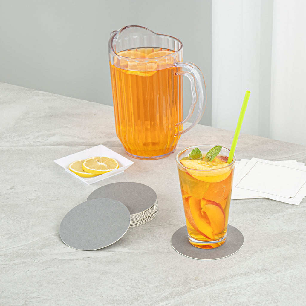 Bar Lux Round Gray Paper Coaster - 4" - 1000 count box