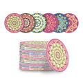 Bar Lux Round Floral Paper Coaster - 6 Assorted Designs - 4" - 480 count box