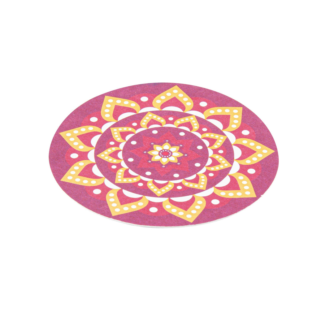 Bar Lux Round Floral Paper Coaster - 6 Assorted Designs - 4" - 48 count box