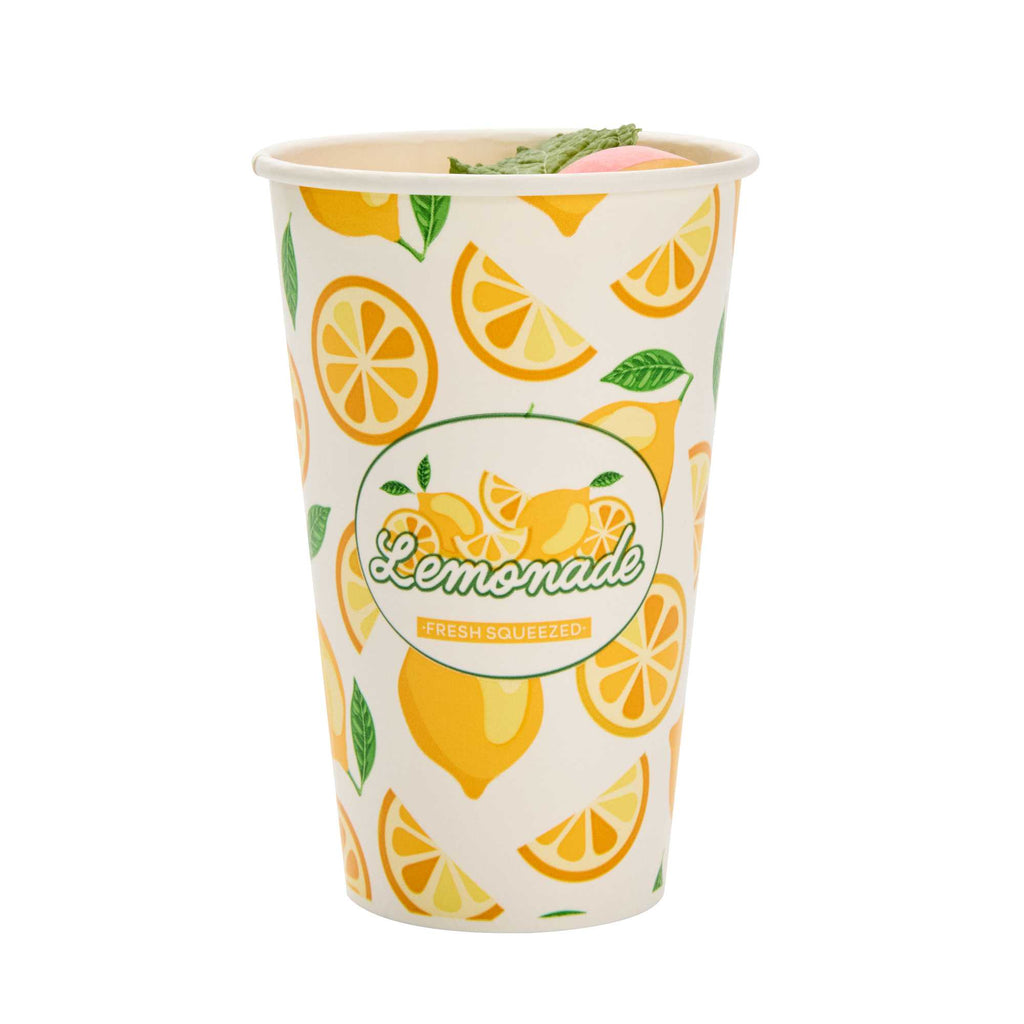 Chef 101 16 oz Poly Paper Lemonade Cup - 500 count box