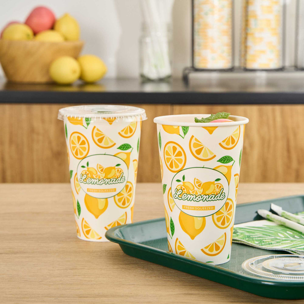 Chef 101 16 oz Poly Paper Lemonade Cup - 500 count box