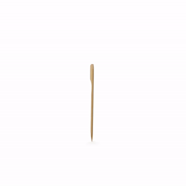 Pixy Red Bamboo Paddle Pick - 4" - 1000 count box