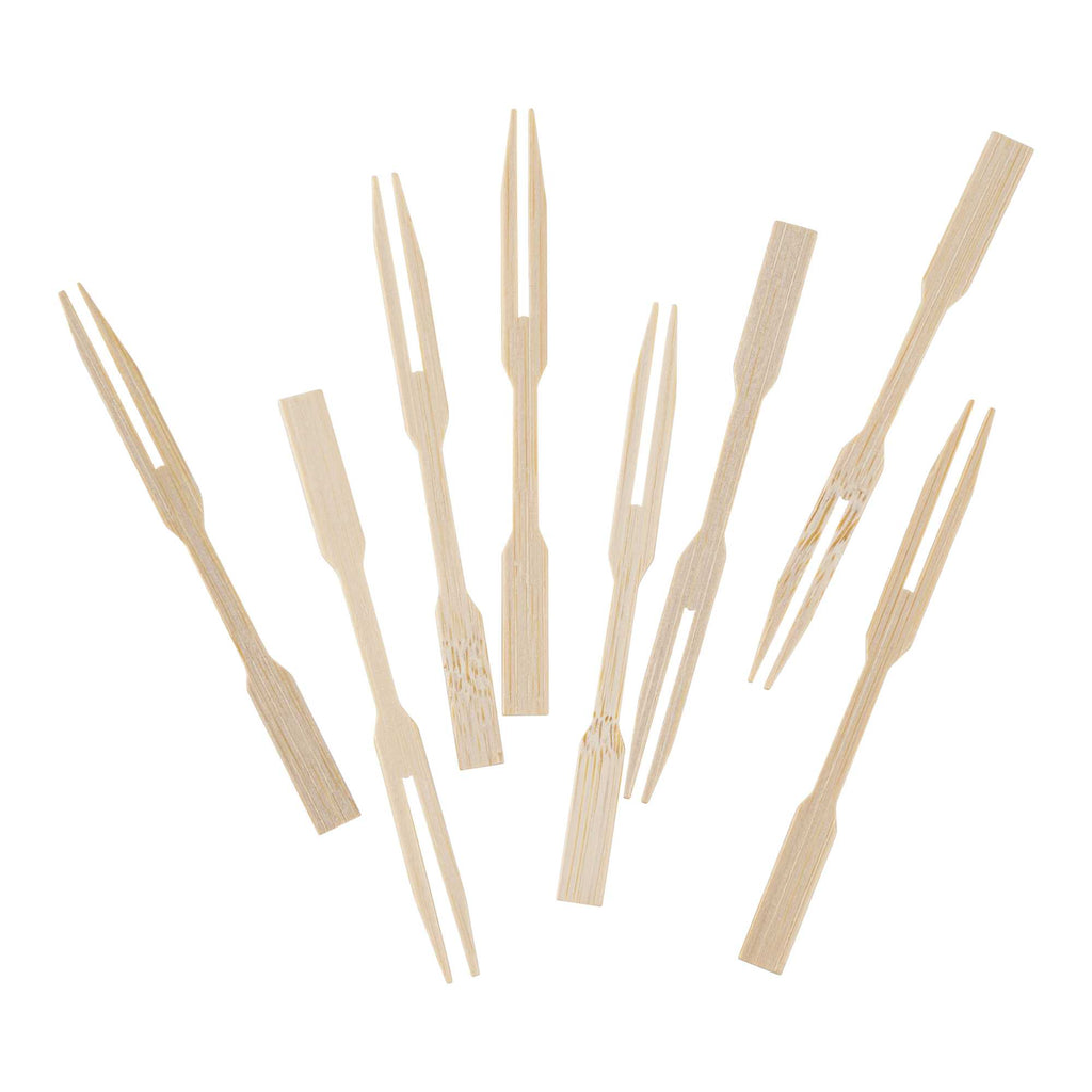 Bambuddha Natural Bamboo Asian Fork - 3 1/2" - 1000 count box