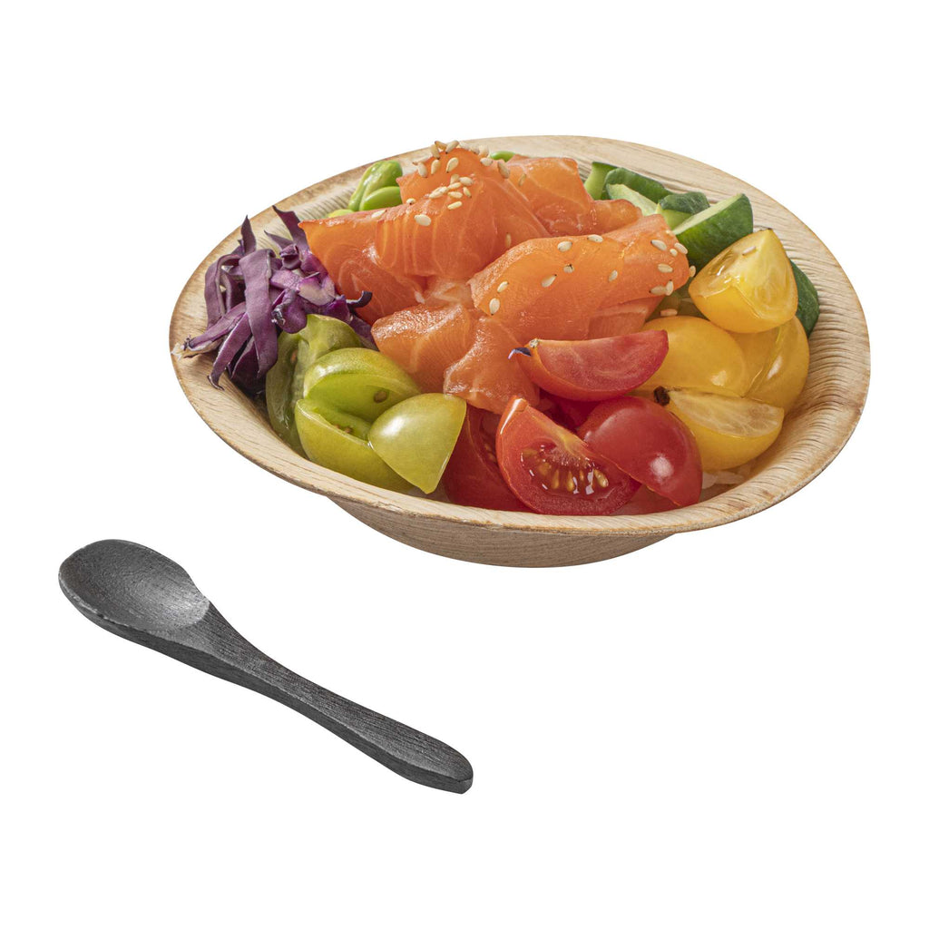 Bambuddha Black Bamboo Mini Spoon - 3 1/2" - 100 count box