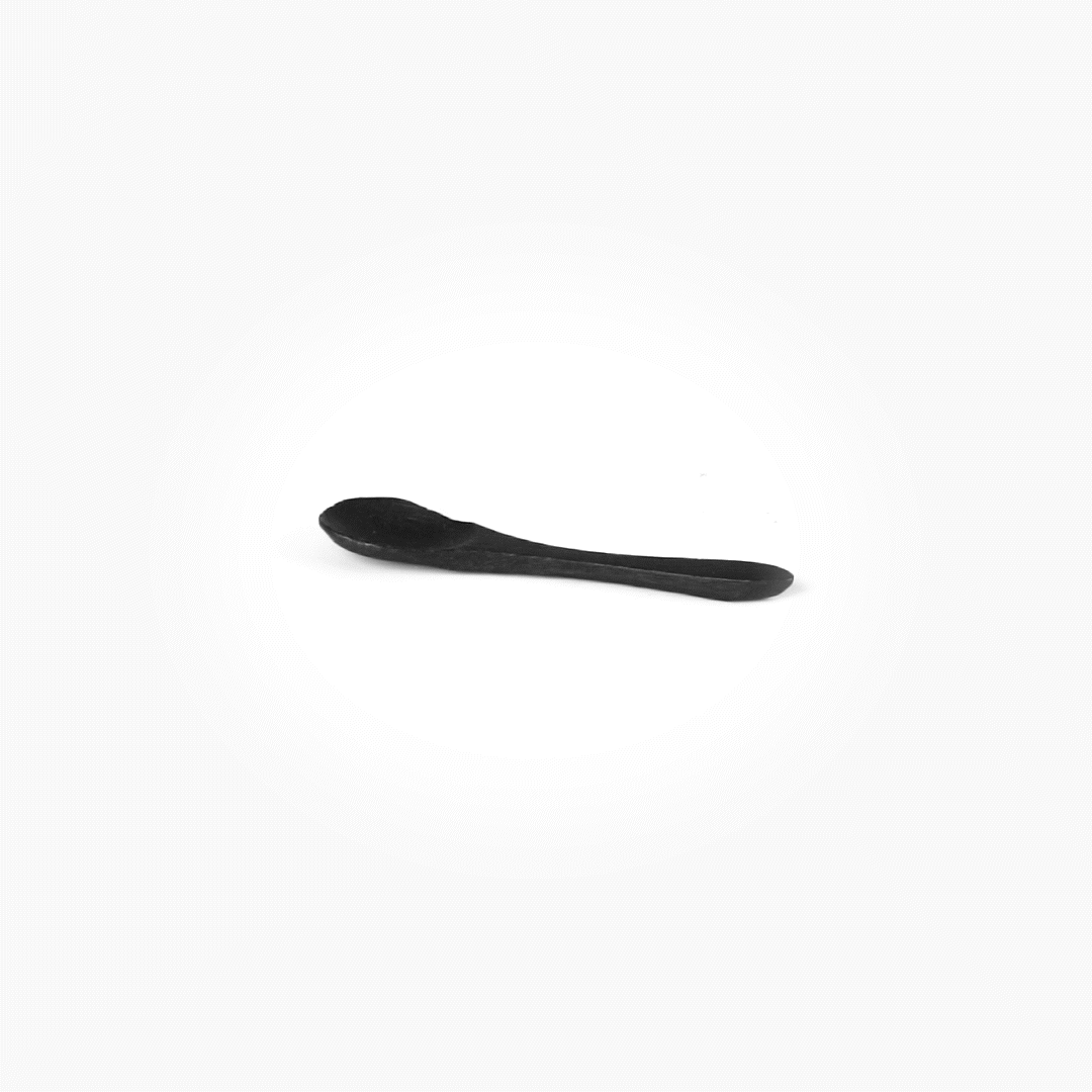 Bambuddha Black Bamboo Mini Spoon - 3 1/2" - 100 count box