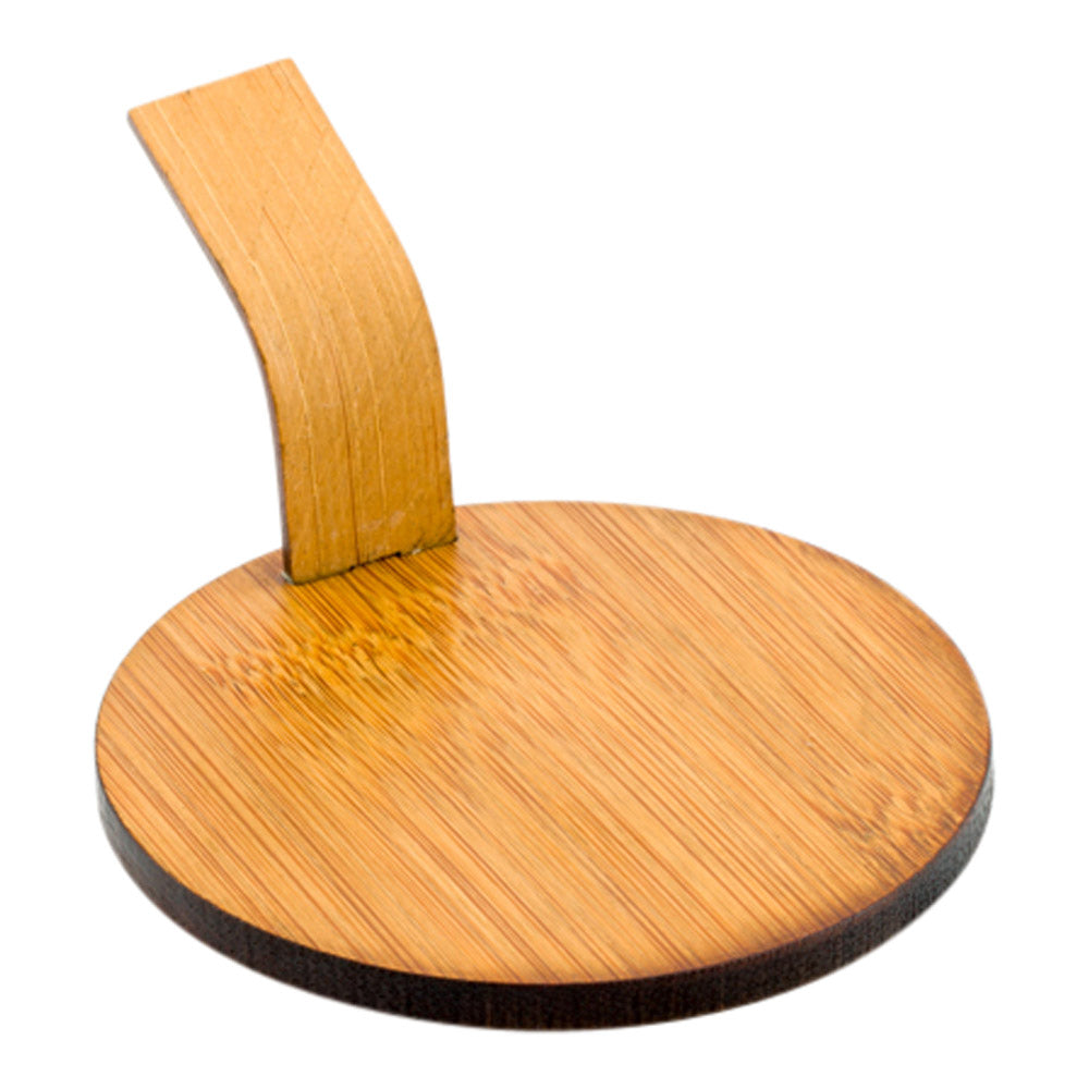 Bambuddha Deco Round Natural Bamboo Serving Disk - 3" x 3" - 100 count box