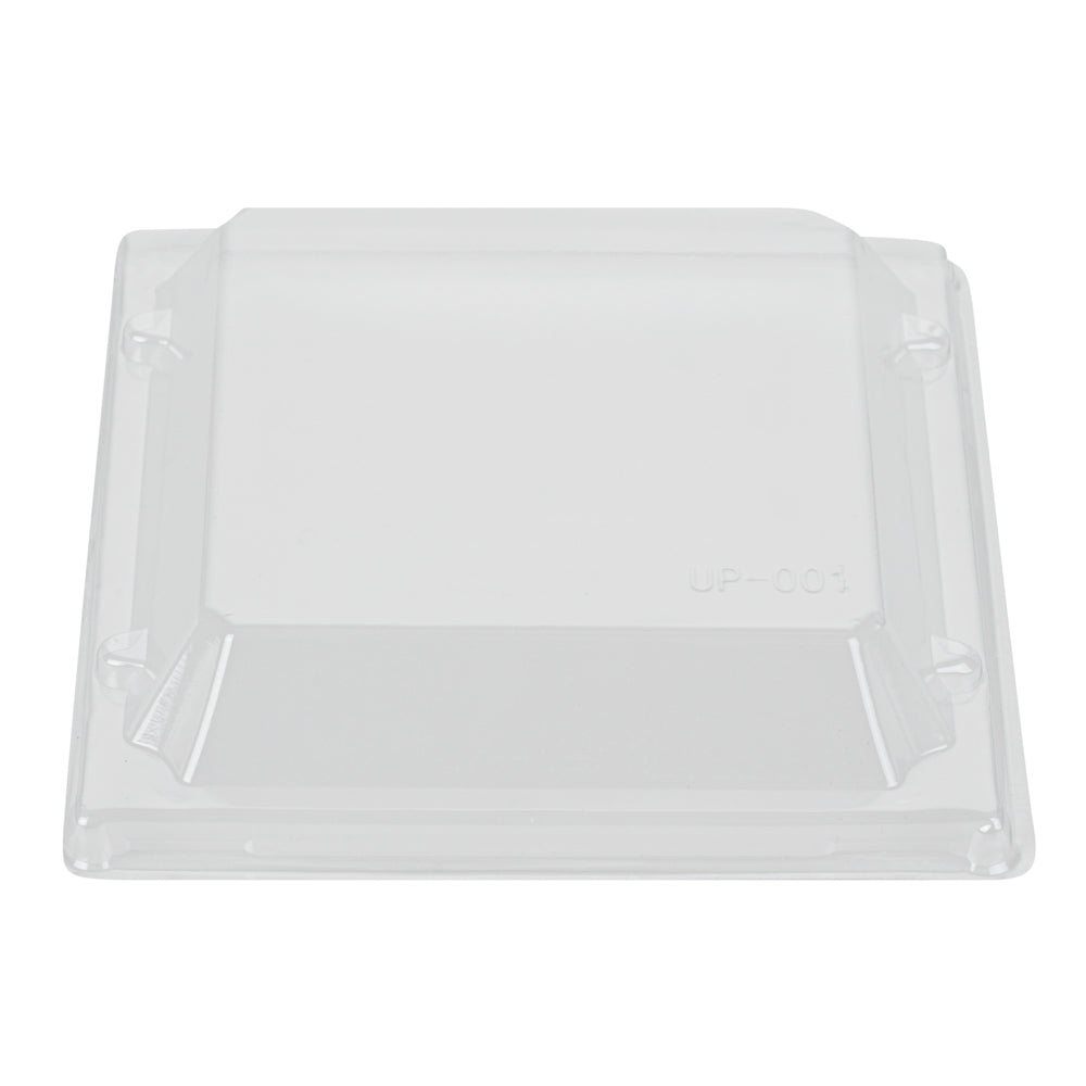 Taipei Clear Plastic Lid - Fits Square Poplar Flare Container - 100 count box