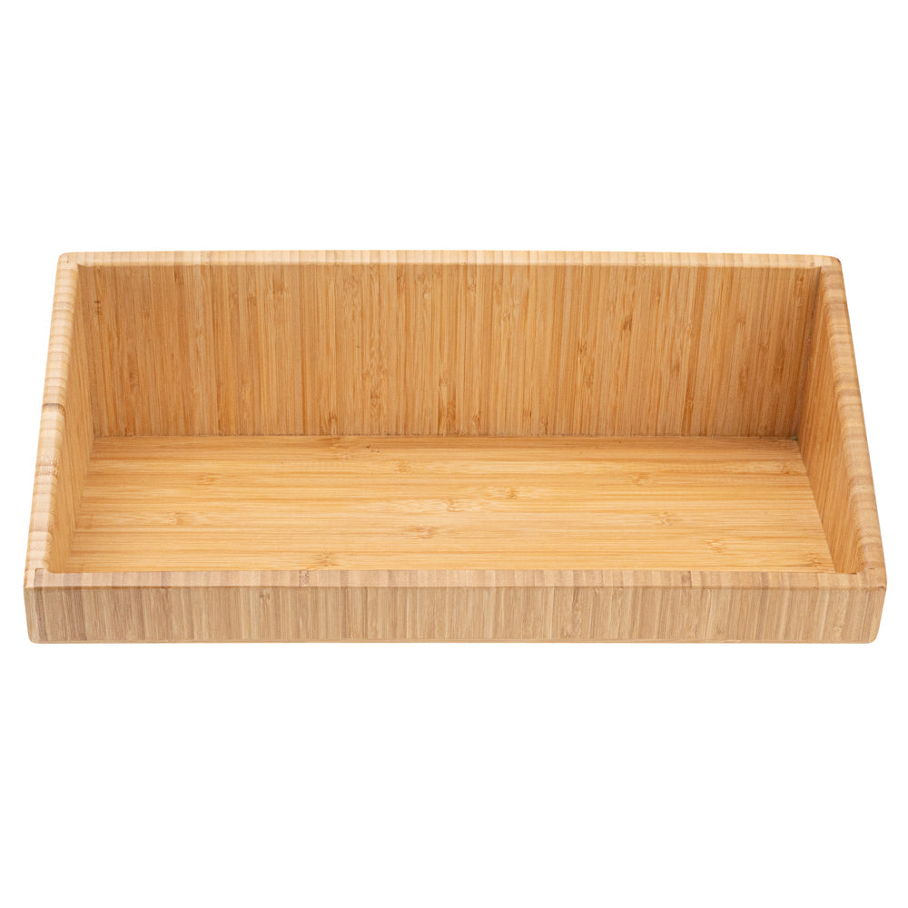 Eco Display Rectangle Natural Bamboo Display Bin - 20" x 12" x 7" - 1 count box