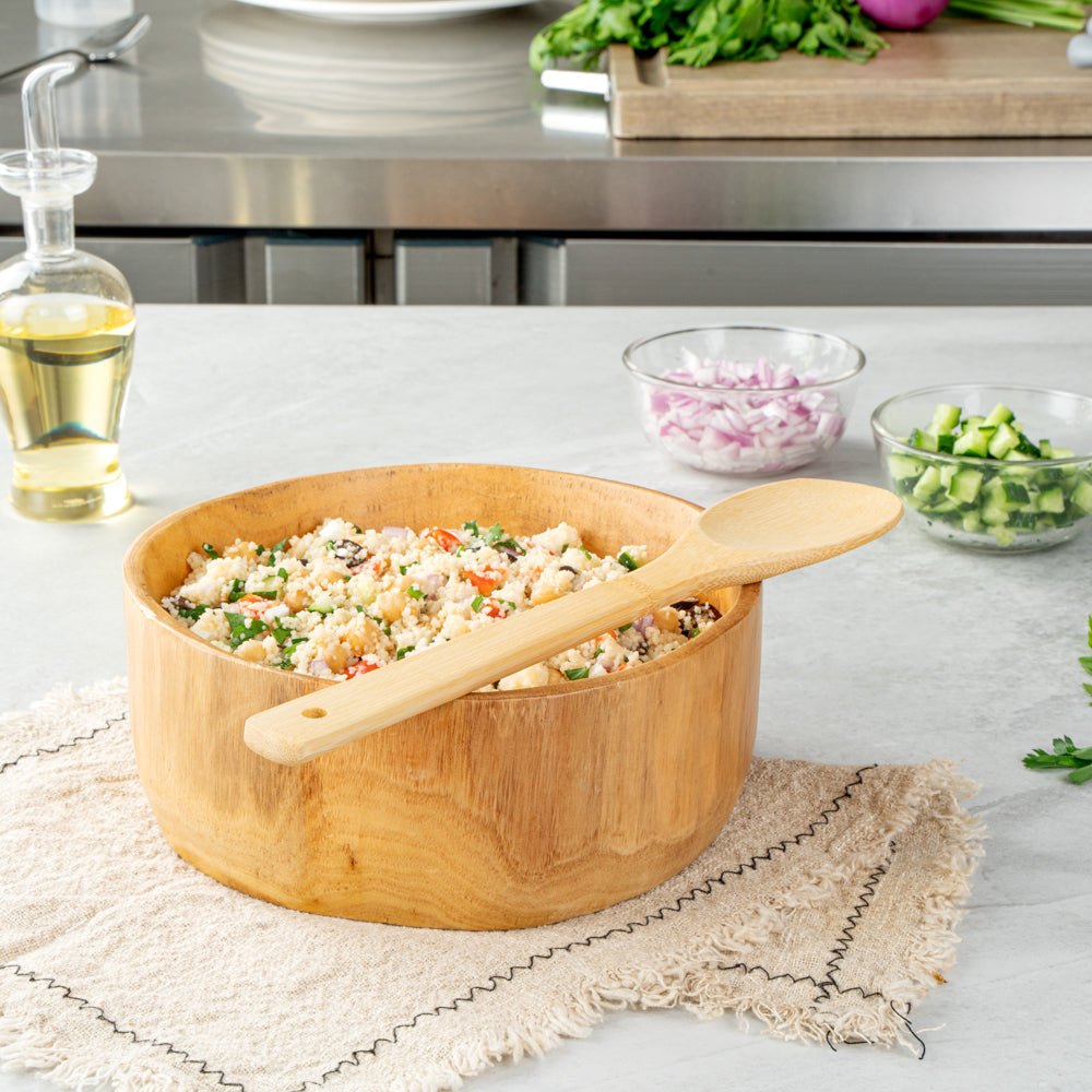 Bambuddha Natural Bamboo Serving Spoon - 12" x 1" - 1 count box