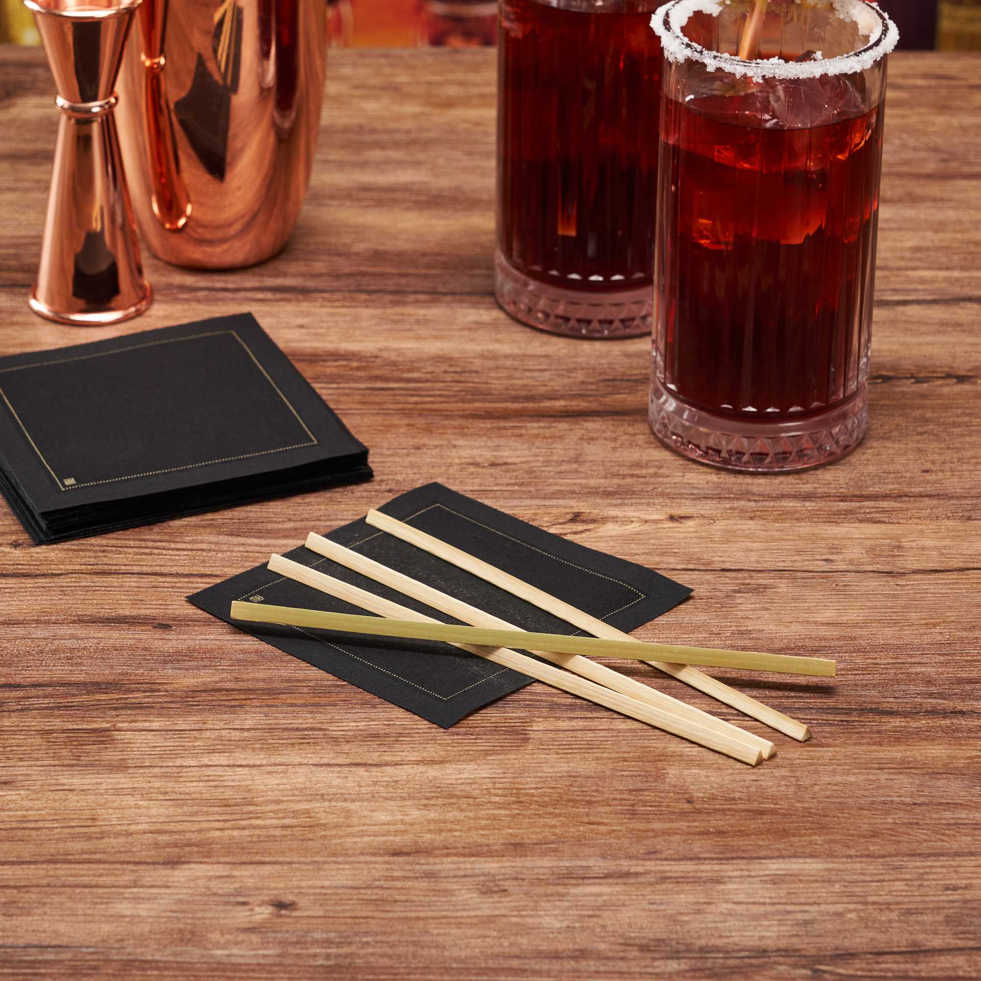 Pixy Natural Bamboo Triangle Skewer / Stirrer - 7 1/2" - 1000 count box