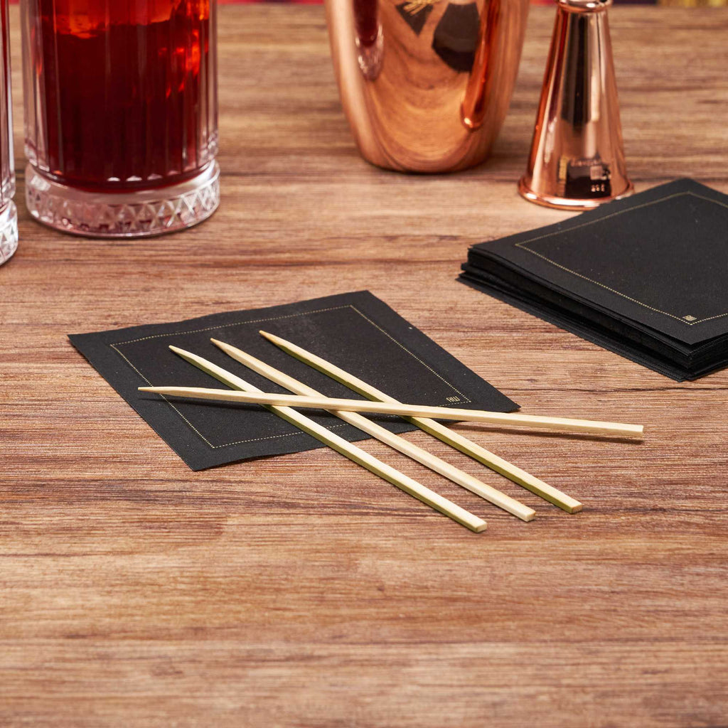 Pixy Natural Bamboo Pointed Square Skewer - 6 1/2" - 1000 count box