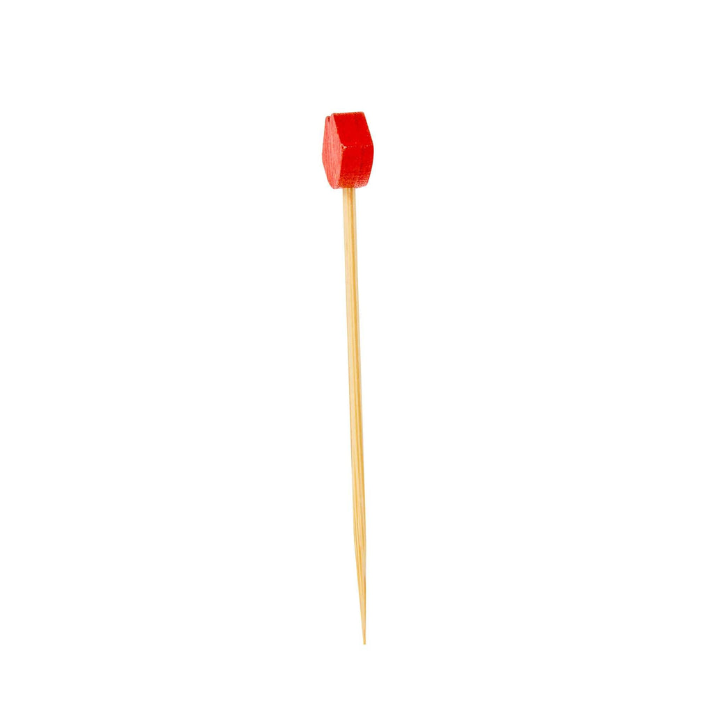 Pixy Red Bamboo Sexy Lips Pick - 2 3/4" - 100 count box