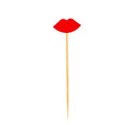 Pixy Red Bamboo Sexy Lips Pick - 2 3/4" - 1000 count box