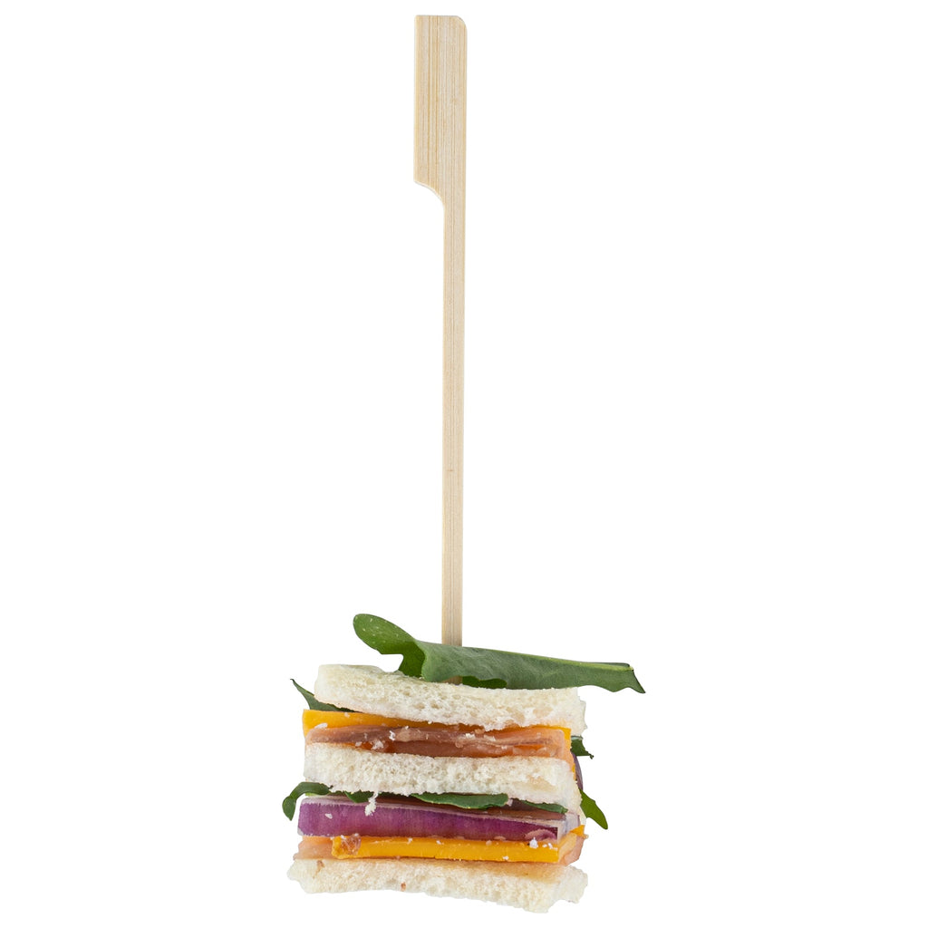 Pixy Natural Shaved Bamboo Paddle Skewer - 6" - 1000 count box