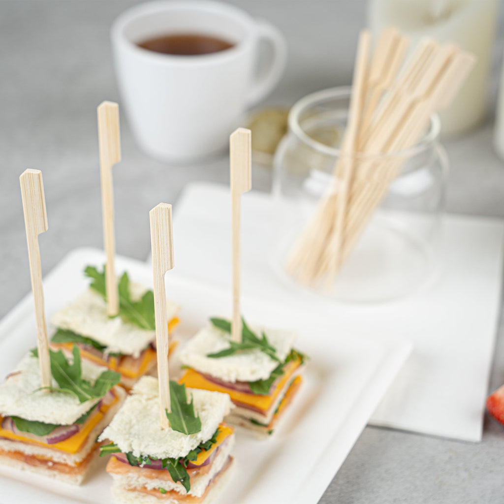 Pixy Natural Shaved Bamboo Paddle Skewer - 6" - 1000 count box