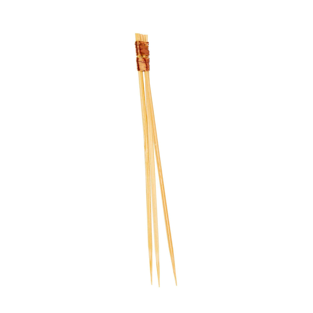 Pixy Natural Bamboo Copper Top Pick - 3 1/2" - 1000 count box