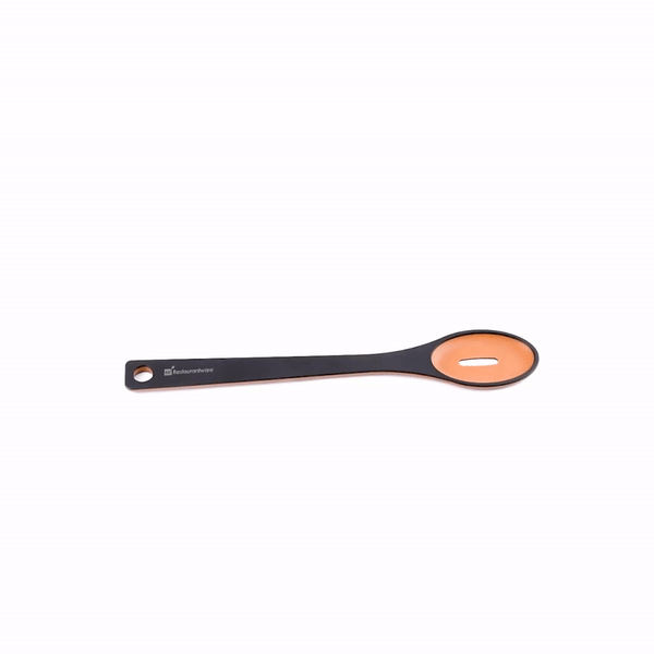 Nature Tek Black Wood Slotted Spoon - 13" - 1 count box