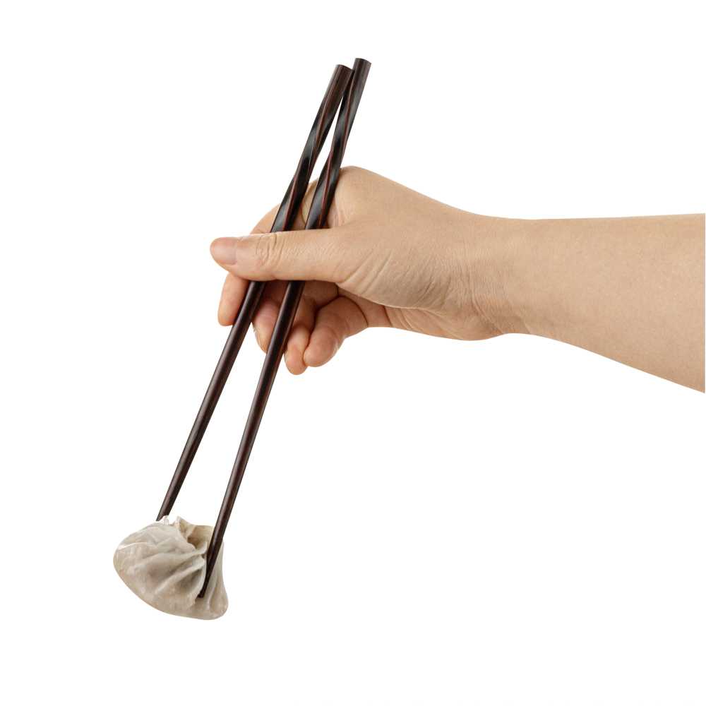 Bambuddha Dark Brown Bamboo Twisted Chopsticks - 9" - 100 count box