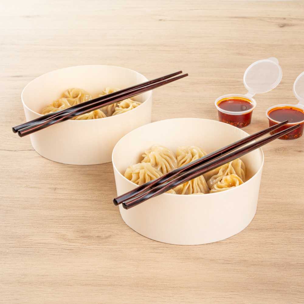 Bambuddha Dark Brown Bamboo Twisted Chopsticks - 9" - 100 count box