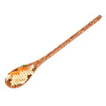 Coco Casa Natural Handmade Long Handled Coconut Spoon - 14 1/4" x 2" - 10 count box
