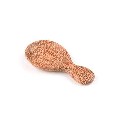 Coco Casa Natural Handmade Coconut Spoon - 5" x 2 3/4" - 40 count box