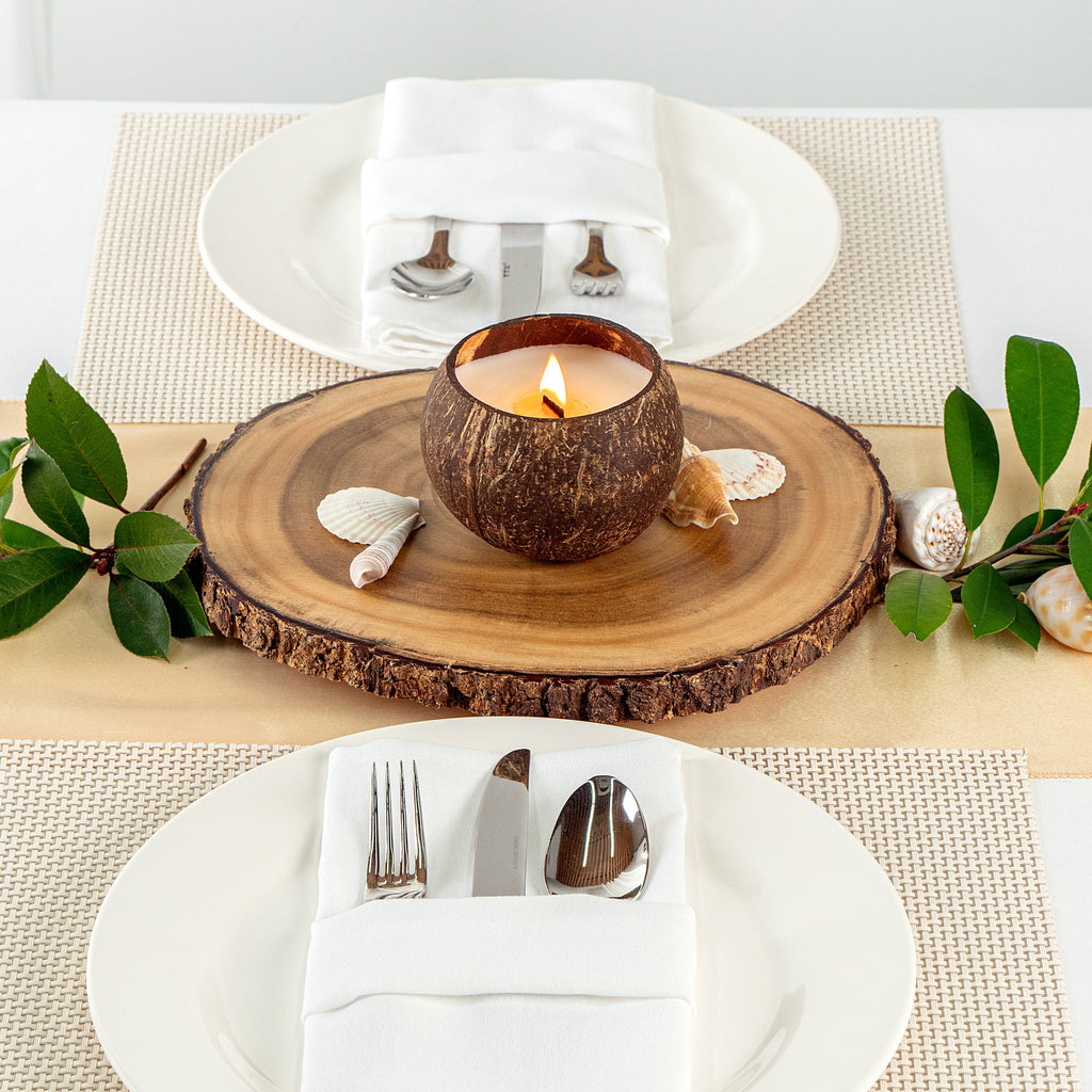 Coco Casa Handmade Coconut Shell Candle - Spring Hydrangea - 4" x 4" x 2 3/4" - 1 count box