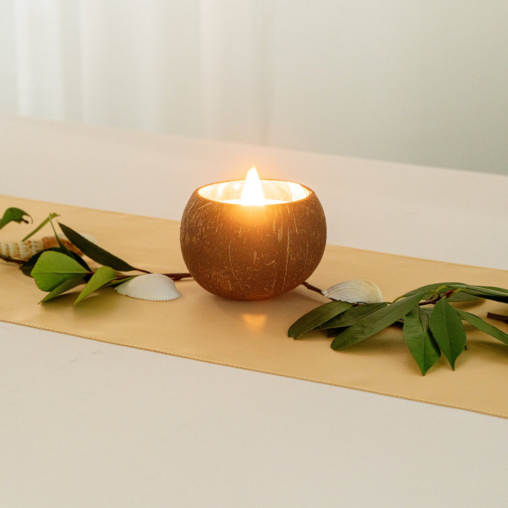 Coco Casa Handmade Coconut Shell Candle - Coconut Mango - 4" x 4" x 2 3/4" - 1 count box