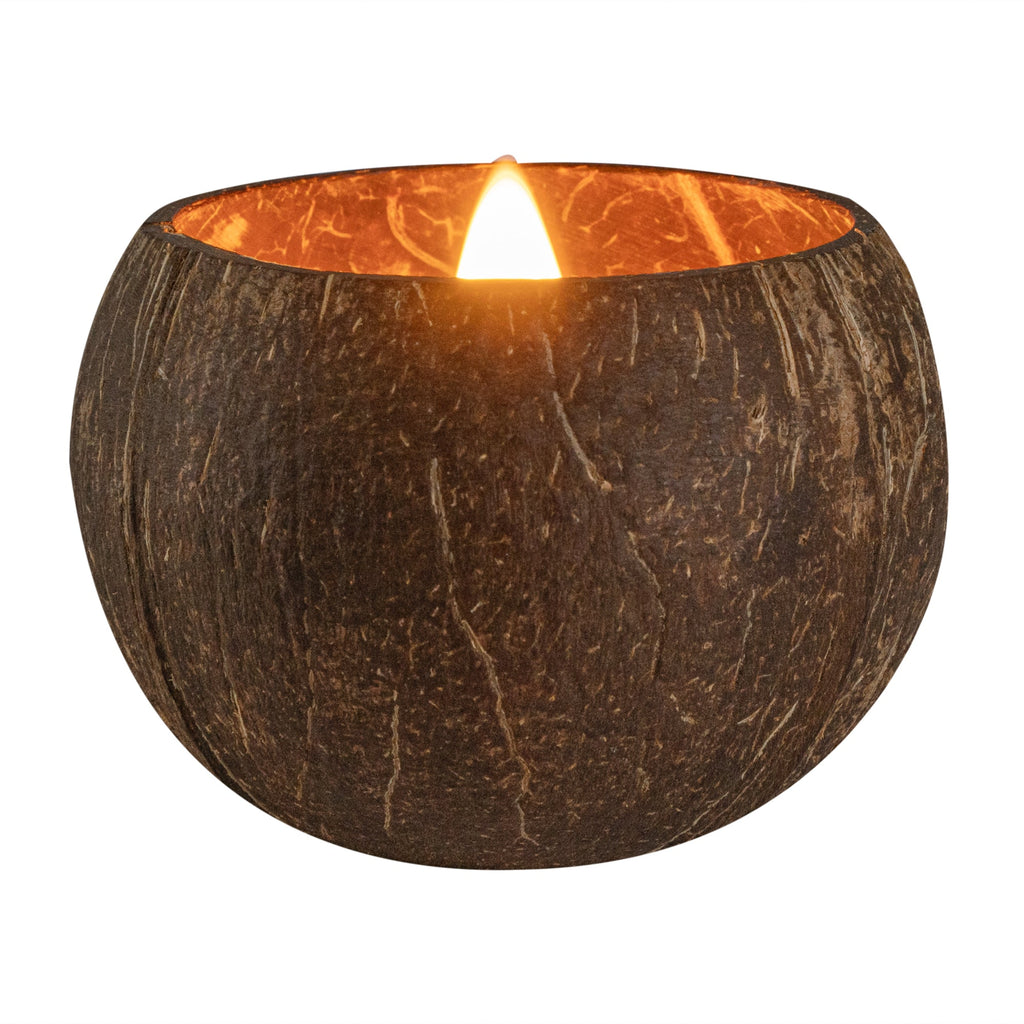 Coco Casa Handmade Coconut Shell Candle - Lavender - 4" x 4" x 2 3/4" - 1 count box