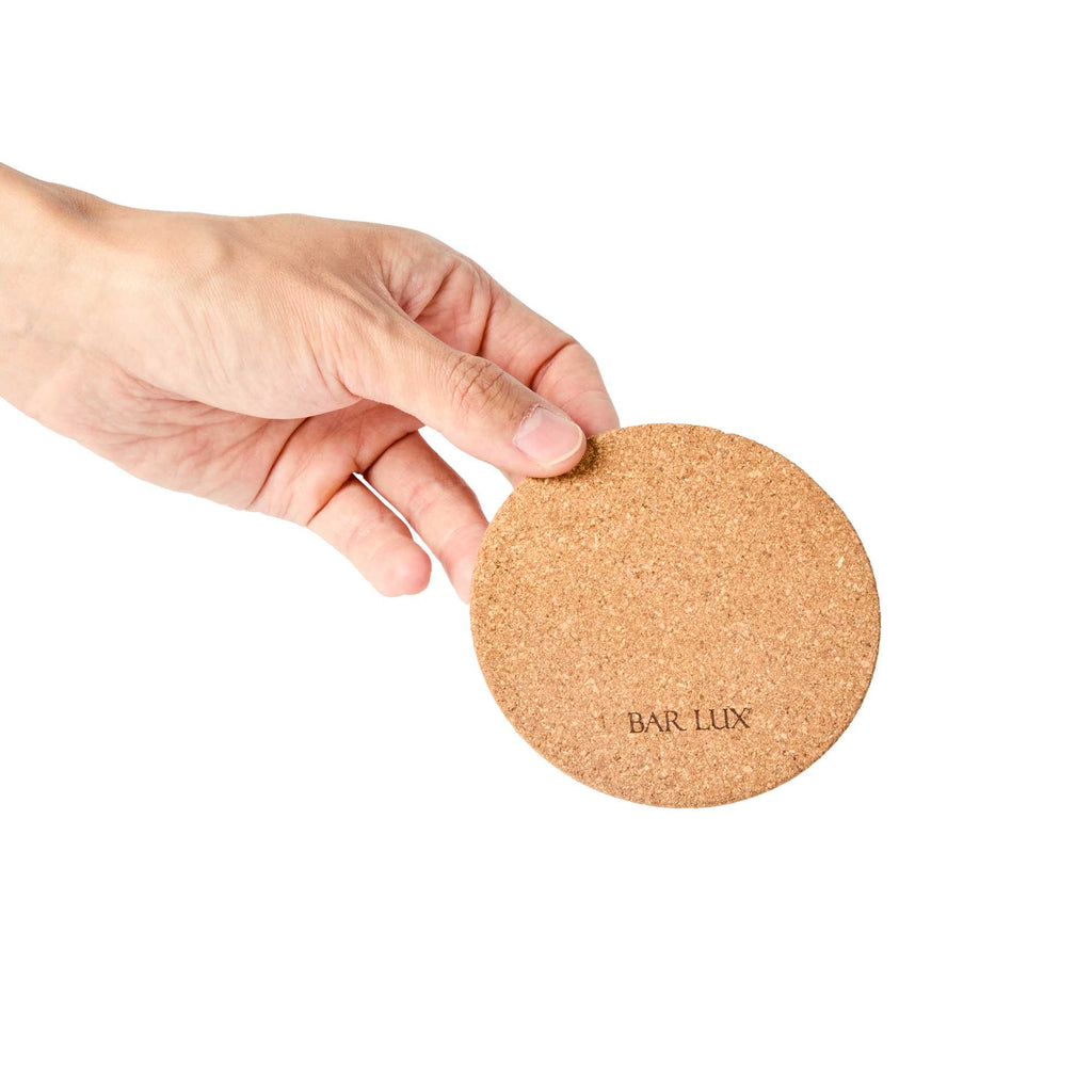 Bar Lux Round Cork Coaster - 3 1/2" - 20 count box