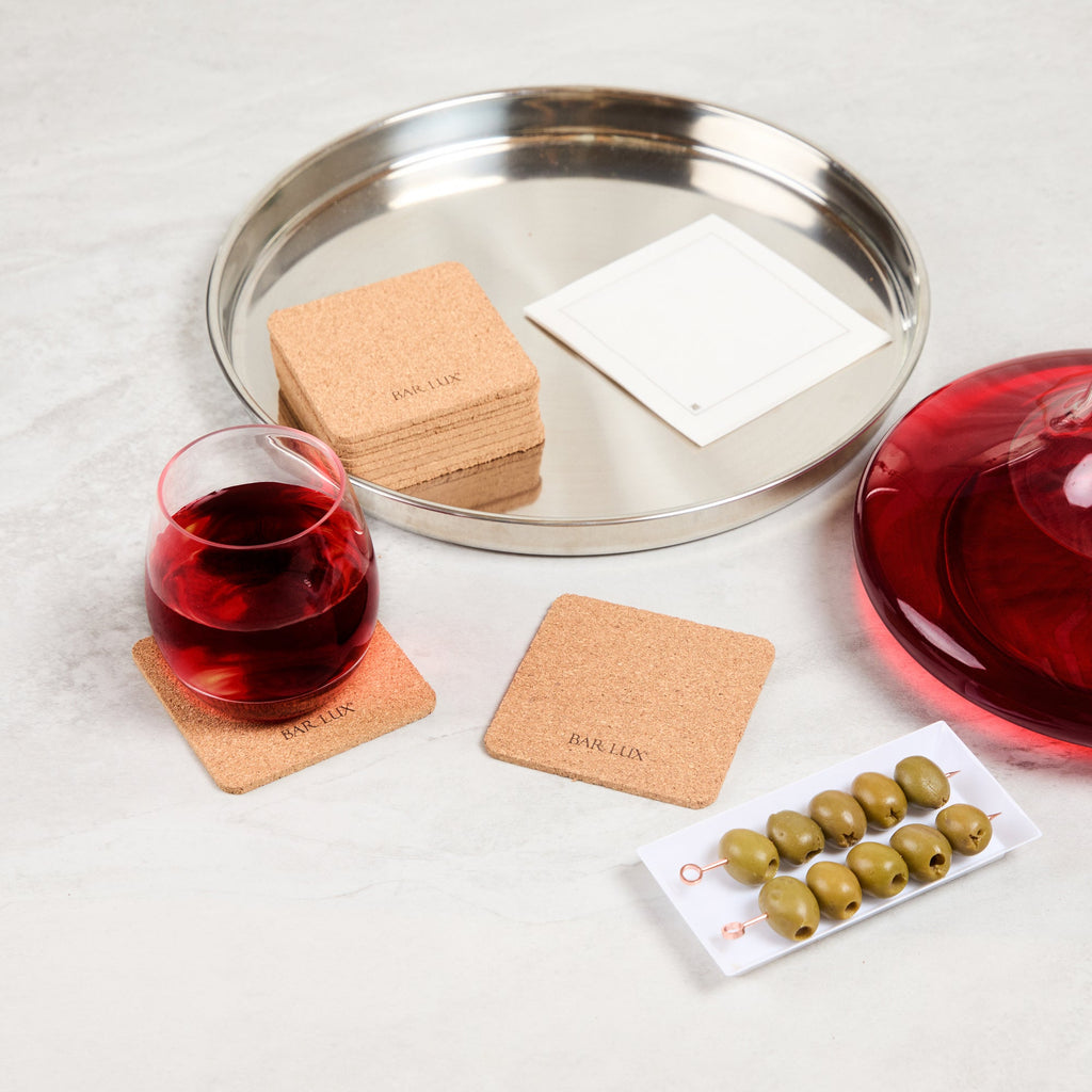 Bar Lux Square Cork Coaster - 3 1/2" x 3 1/2" - 100 count box