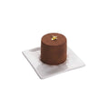Chef 101 Square White Porcelain Mini Edge Plate - 3" x 3" - 10 count box