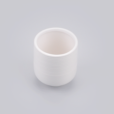 Table Art White Ceramic Tea Cup Vase - 3'' x 3'' x 3 1/2'' - 1 count box