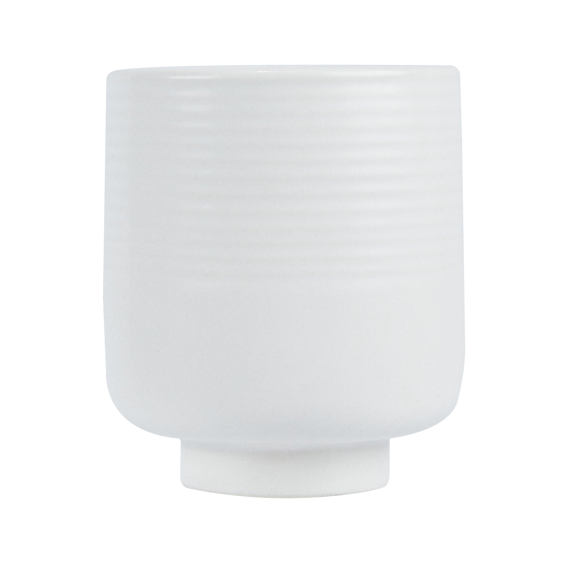 Table Art White Ceramic Tea Cup Vase - 3'' x 3'' x 3 1/2'' - 1 count box