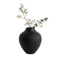 Table Art Black Ceramic Balloon Vase - 7'' x 7'' x 8'' - 1 count box