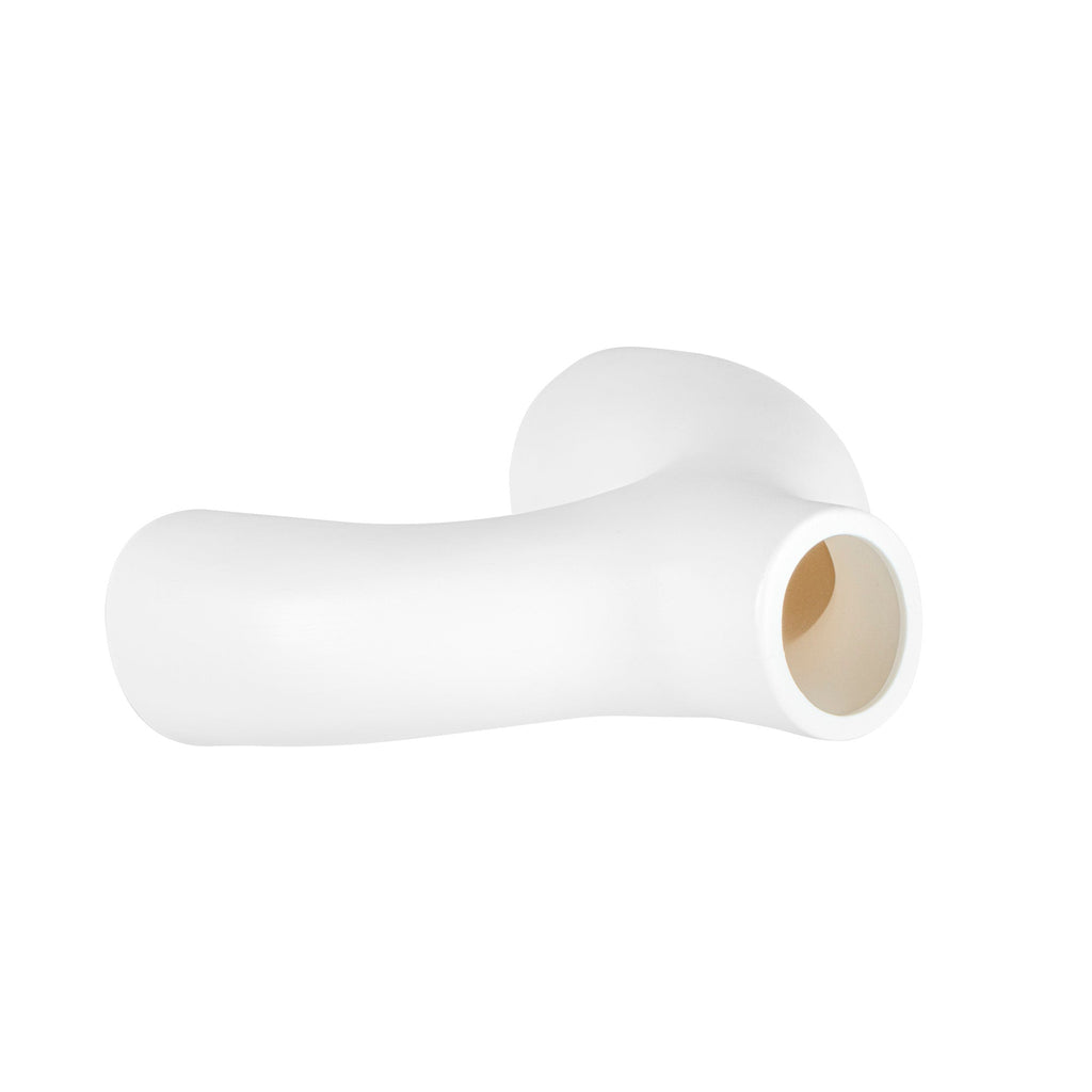 Table Art White Ceramic Soft Arch Vase - 9'' x 3 1/4'' x 8'' - 1 count box