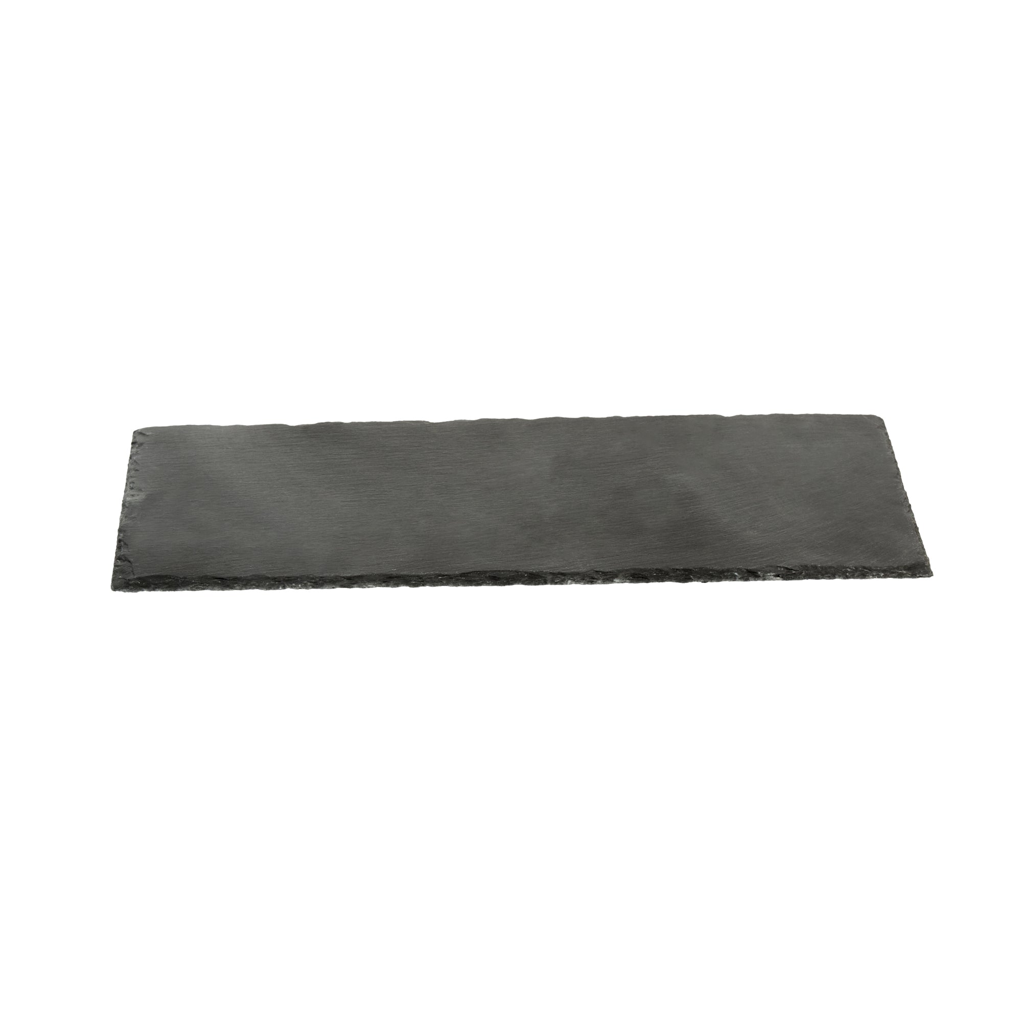 Stone Tek Rectangle Black Slate Serving Tray - 11 3/4" x 6" - 4 count box