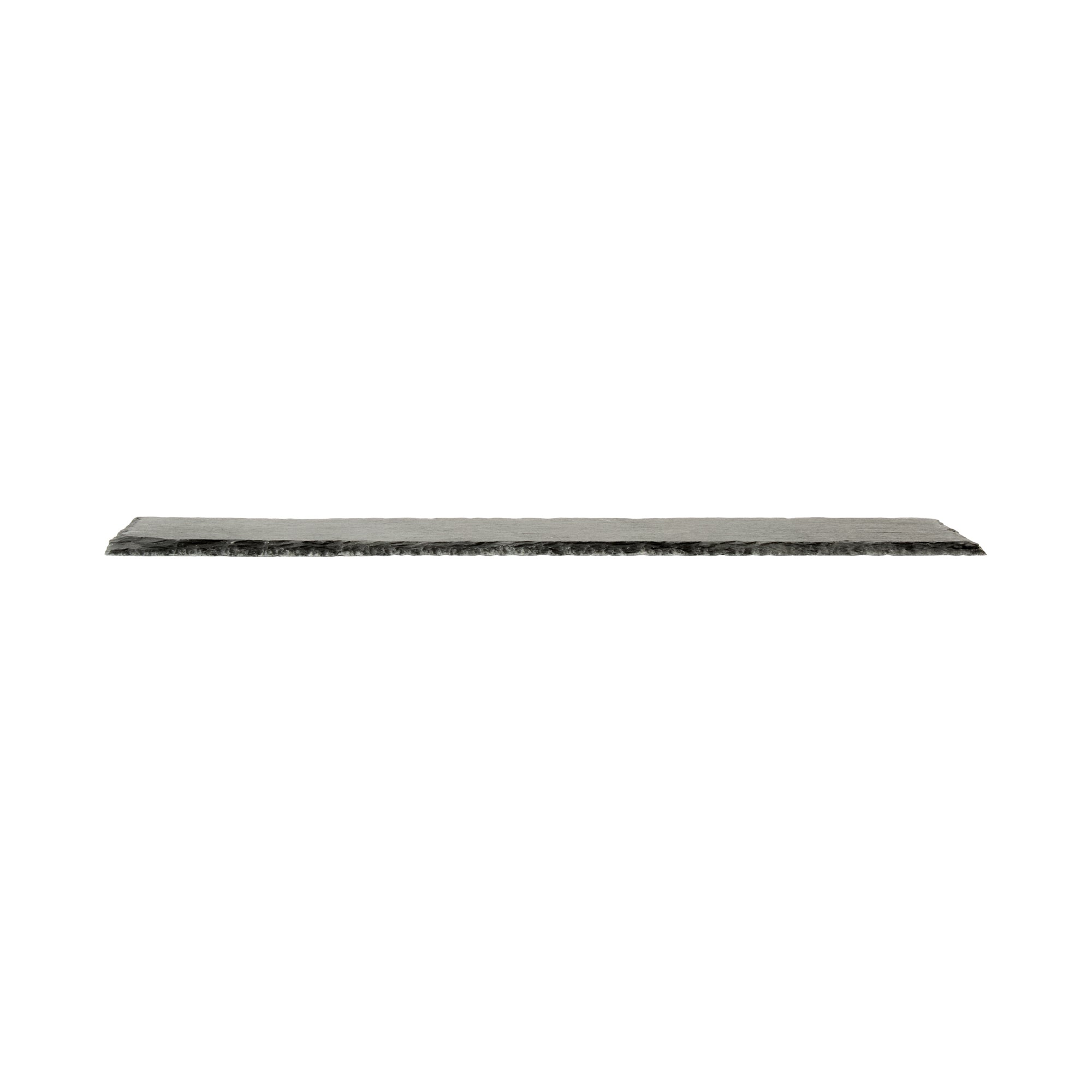 Stone Tek Rectangle Black Slate Serving Tray - 11 3/4" x 4" - 4 count box
