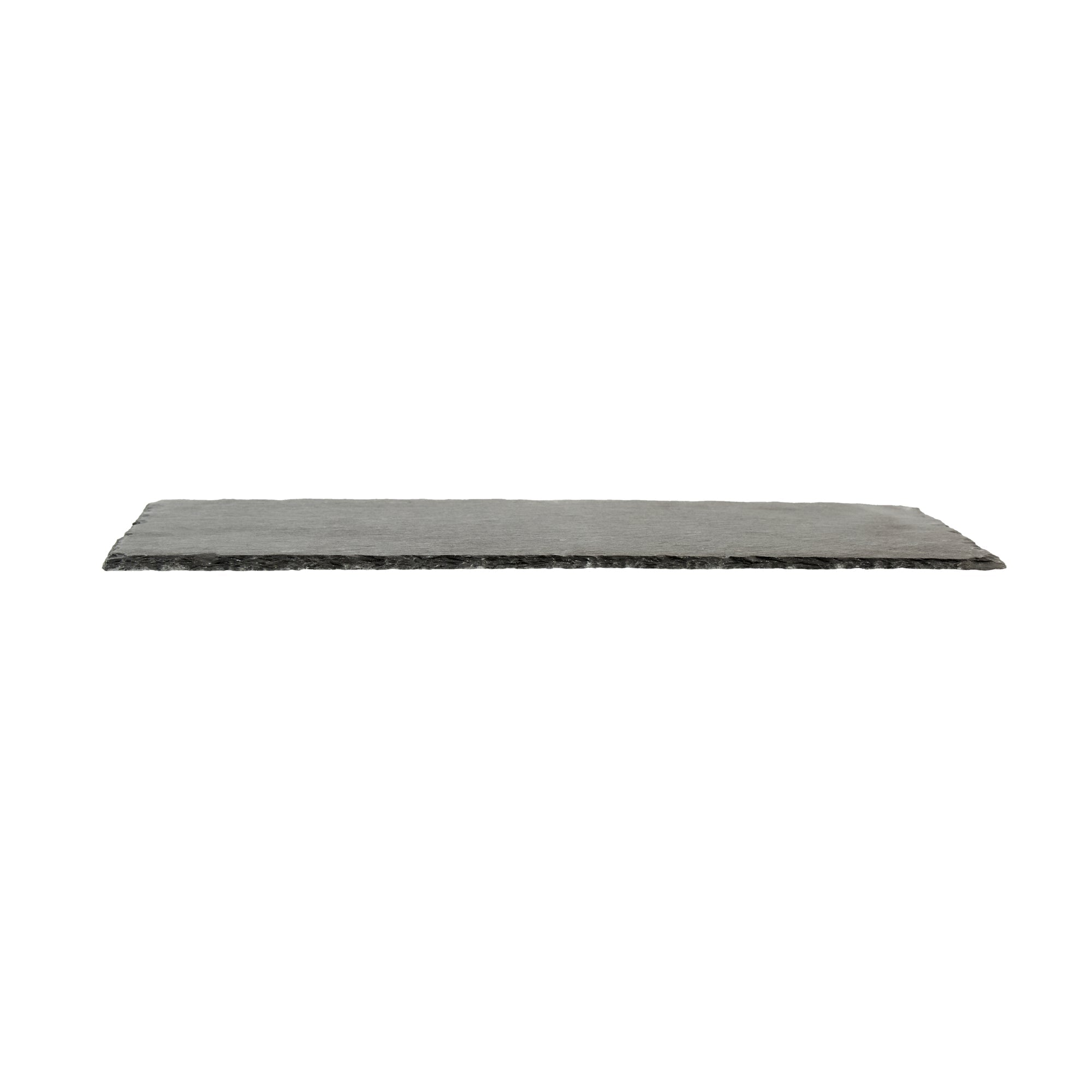 Stone Tek Rectangle Black Slate Serving Tray - 11 3/4" x 7 3/4" - 4 count box