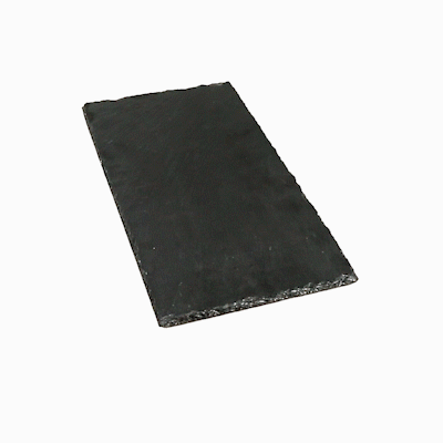 Stone Tek Rectangle Black Slate Serving Tray - 15 3/4" x 7 3/4" - 1 count box