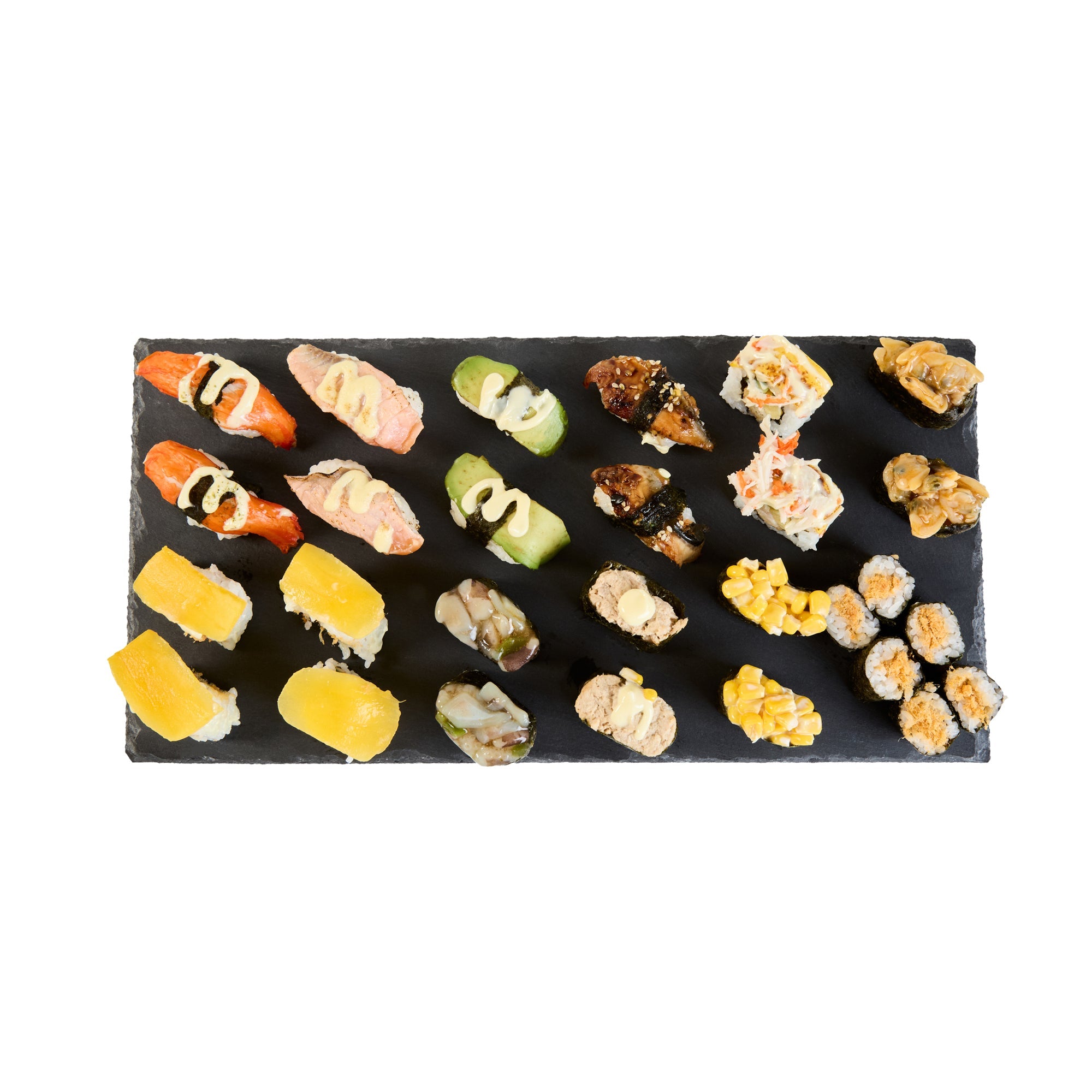 Stone Tek Rectangle Black Slate Serving Tray - 15 3/4" x 7 3/4" - 4 count box