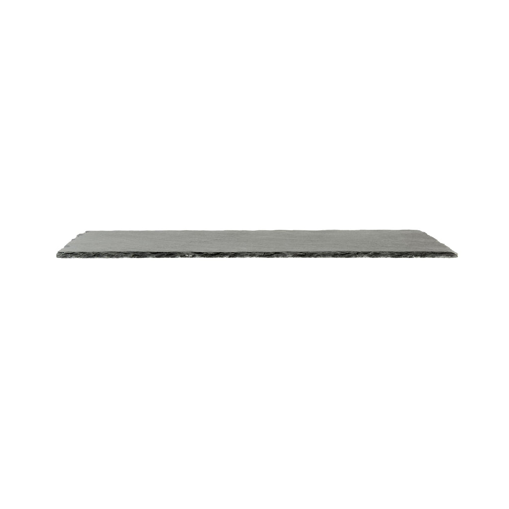 Stone Tek Rectangle Black Slate Serving Tray - 15 3/4" x 7 3/4" - 4 count box