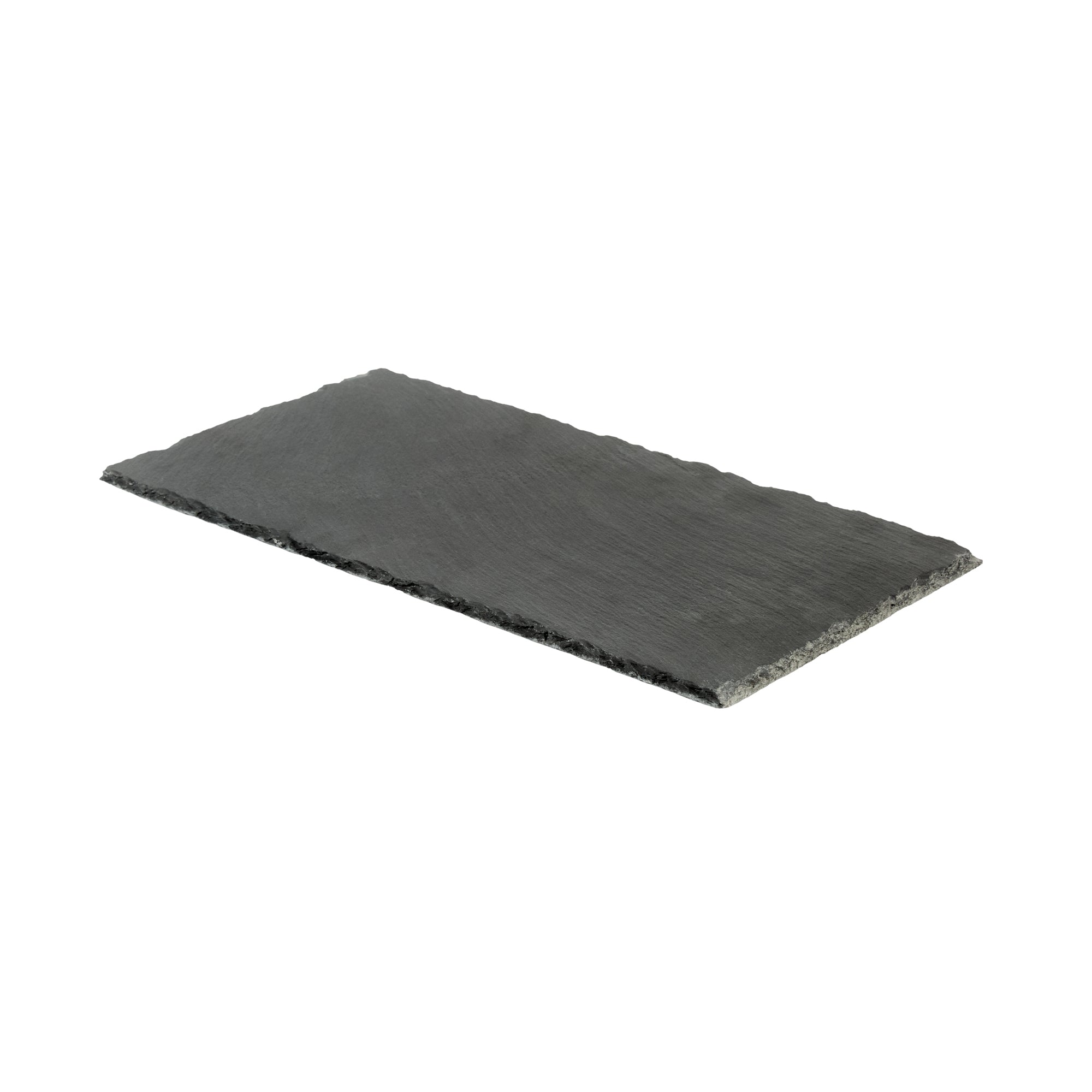 Stone Tek Rectangle Black Slate Serving Tray - 15 3/4" x 7 3/4" - 4 count box